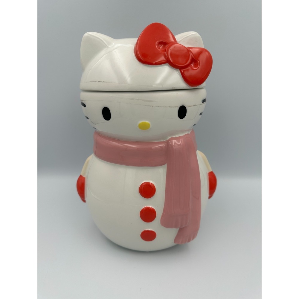 Hello Kitty Snowman Cookie Jar